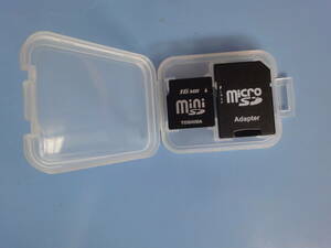 ◎ＳＤminiカード　16MD　1枚　microSDアダブター1枚　　プラケース入り
