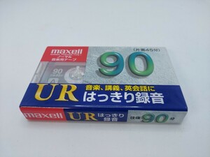 【未開封】カセットテープ maxell マクセル UR 90分録音テープ