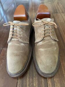 ALDEN アンライニング スナッフスエード プレーントゥ blucher 6 B/D