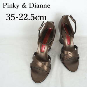 MK4755*Pinky＆Dianne*ピンキー&ダイアン*レディースサンダル*35-22.5cm*ブロンズ