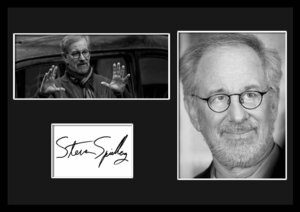 10種類!Steven Spielberg/スティーヴン・スピルバーグ/サインプリント&証明書付きフレーム/BW/モノクロ/ディスプレイ (2-3W)