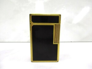 【4-96】S.T.Dupont デュポン 都彭 ライター ローラー式 ゴールドカラー×ブラック 喫煙具