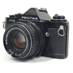 動作確認済 PENTAX ペンタックス ME ブラック smc PENTAX-M 50mm F1.7 フィルム一眼レフカメラ #B1456