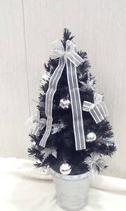 ●32●クリスマスツリー 90cm 黒 ブラック オーナメント 飾りつき 北欧風 おしゃれ