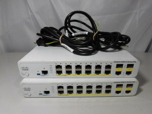 ◆◇556 Cisco Catalyst2960Cシリーズスイッチ WS-C2960C-12PC-L 通電〇 動作未確認 2台セット◇◆