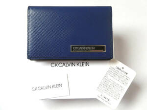 新品 CK CALVIN KLEIN カルバン クライン 牛革名刺入れ 送料無料 ポリッシュ