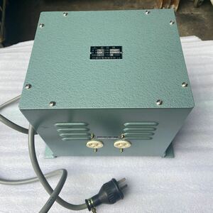 【美品】藤村電機製作所　ダウントランス　200V⇒100V　1.5kVA　50/60Hz複巻　降圧器