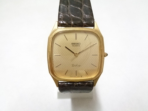 SEIKO セイコー Dolce ドルチェ 14K 9521-5190 ゴールド文字盤 メンズ腕時計 クォーツ