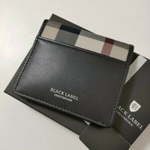 【未使用】ブラックレーベル クレストブリッジ 折財布/カードケース ブラック 三陽商会