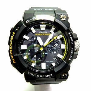 カシオ MASTER OF G FROGMAN GWF-A1000-1AJF 電波ソーラー 時計 腕時計 メンズ 美品☆0101