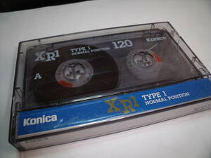 使用済み　中古　カセットテープ　コニカ　XR-1　Type1　ノーマル　120分　1本　爪あり　No115ケース割れありA面ネジとめている所欠けあり