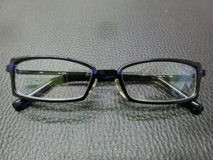 未使用 増永眼鏡 TOKI 眼鏡 メガネフレーム 種別:スクエア フルリム サイズ:49□18-135 材質:チタニウム/セル 型式: ma-3202 管理No.37708