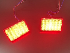 LA400K コペン LED リフレクター レッドレンズ SMD60発！反射板