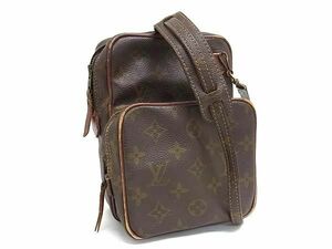 1円 LOUIS VUITTON ルイヴィトン M45238 モノグラム ミニアマゾン クロスボディ ショルダーバッグ 斜め掛けかばん ブラウン系 AZ1694