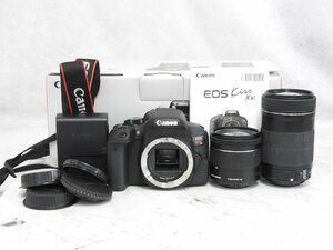 ☆ Canon / キャノン デジタル一眼/EOS Kiss X9i + レンズ/EF-S 18-55mm 1:4-5.6 IS STM / 55-250mm 1:4-5.6 IS STM 箱付き ☆中古☆