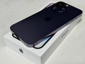 Apple iPhone14 Pro Max 256GB ディープパープル SIMフリー 中古美品 付属品完備