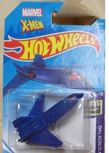 ホットウィール【X-JET】マテル/X-MEN.MARVEL/Xメン.マーベル.アメコミ/Xジェット/ブラックバード？/戦闘機.航空機