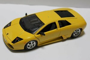 ▽ジャンク burago ブラーゴ 1/18 Lamborghini ランボルギーニ Murcielago ムルシエラゴ イエロー ミニカー