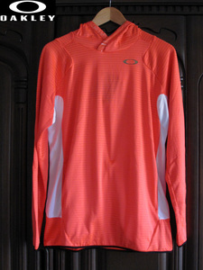 新品タグ付き　OAKLEY　オークリー ランニング メンズウィンド フード　パーカー　ACCELERATOR FLEECE PULLOVER 1.0 CORAL GLOW