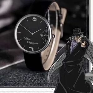 名探偵コナン　黒の組織　ジン　腕時計　3ATM 防水　タイプF 中国　上海　正規品