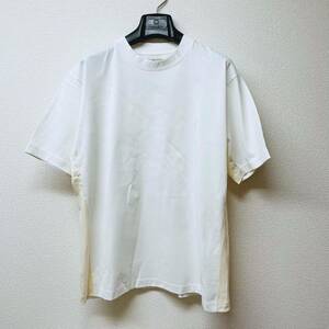 新品 FACTOTUM ファクトタム 21年春夏 クルーネックTシャツ 定価9,900円 48(L) 送料210円〜 コンフォートパネル 白T 汗染み帽子 UVカット