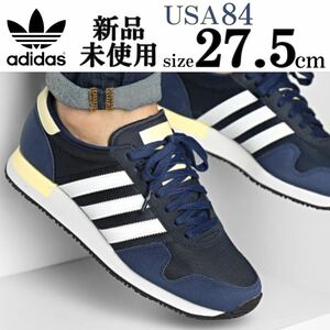 1円〜 27.5cm USA 84 アディダスオリジナルス adidas originals 定番 スニーカー モダン スポーティ ランニング スニーカー ネイビー 紺