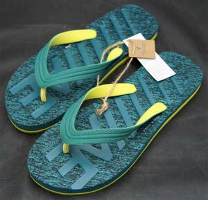 最終特価【新品】 サイズ: US9 27cm アメリカンイーグル アウトフィッターズ Graphic Flip Flop ビーチサンダル ティールローン グリーン 2