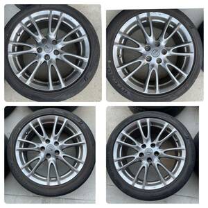 ENKEI製　レグノ７-8部山付き　日産 V36 スカイライン純正18×7.5J ＋45 8.5J ＋50 5H PCD114.3 4本 ZE0リーフ流用などに