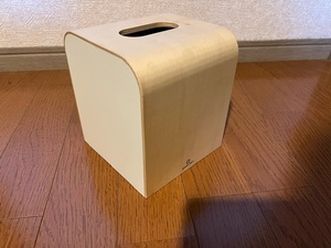 ティッシュケース　ティッシュボックス　木製　ヤマト工芸　ホワイト