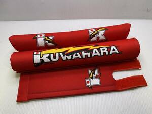 びっくり！クワハラ KUWAHARA フレームプロテクターセット V字バー用 3点セット 赤