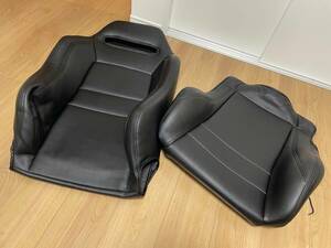 ★美品★ レカロ SR-3用 Artina シートカバー 黒レザー 合成皮革 SR3 RECARO セミバケ ジムニー スレや汚れ対策に レカロ SR-2 SR2