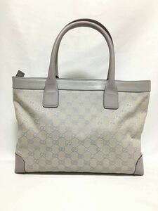 グッチ GGキャンバス トートバッグ ショルダーバッグ グレー GUCCI