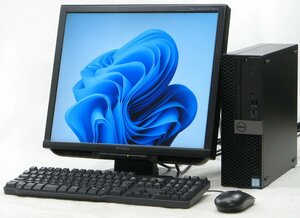 ★ 新品SSD256GB搭載 Windows11 ★ DELL Optiplex 7050-7700SF ■ 19インチ 液晶セット ■ i7-7700/第7世代/最新OS搭載 デスクトップ