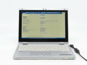Panasonic　CF-RZ6　ノートパソコン　Core7世代i5　4GB　BIOSまで表示　　詳細不明　　ジャンク扱い 　