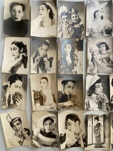 戦前 プロマイド 古写真 女優 当時物 ブロマイド 宝塚 写真 アンティーク 俳優 一部サインあり59点