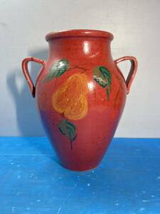 5-38 イタリア製　陶器 花瓶 壺 　インテリア