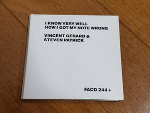 (CDシングル) Vincent Gerard & Steven Patrick / I Know Very Well How I Got My Note Wrong イギリス盤 Morrissey●モリッシー