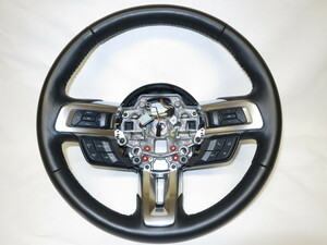 美品! マスタング GT フォード 純正 革 ステアリング ハンドル クルコン スイッチ 管理番号（W-3071）
