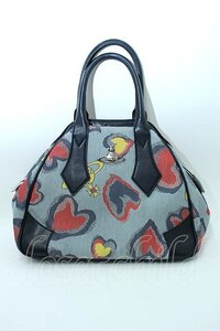 【USED】Vivienne Westwood BAGシークレットヤスミンバッグ ヴィヴィアンウエストウッド ビビアン 黒ｘグレー S-24-03-31-017-ba-AS-ZS