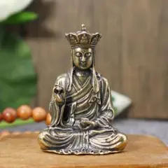仏教美術  九華山地蔵王仏像  小仏像 銅製 銅器