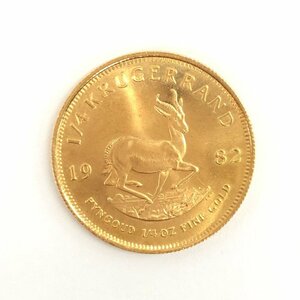 K22 南アフリカ クルーガーランド金貨 1/4oz 総重量8.4ｇ【CDAS6034】