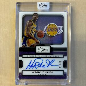 NBA　2022-23PANINI ONE and ONE AUTO 直書き TEAM TITAN /49 MAGIC JOHNSON LAKERS