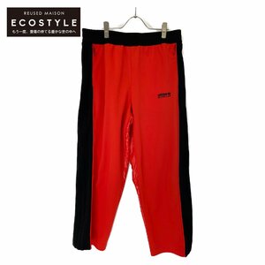 MONCLER モンクレール HAWAIAN SUNSET SWEAT BOTTOMS ブラック レッド L ボトムス ポリエステル メンズ 中古