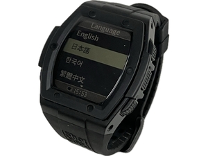 【動作保証】 Shot Navi Crest II ゴルフナビ GPS ブラック 腕時計型 ショットナビ クレスト2 中古 良好 S8820748