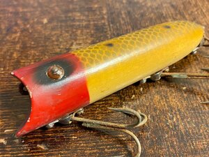 40s Heddon LUCKY13 ウッド!! 1940年代 オールドへドン ラッキー13 タックアイ サーフェイスリグ JRH ウッドルアー レア オールドルアー