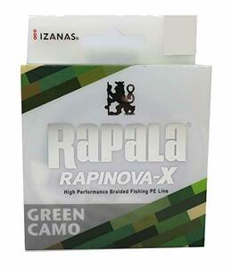 Rapala(ラパラ) PEライン ラピノヴァX カモパターン 100m 2号 32.8lb 4本編み グリーンカモ RLX100M20GC