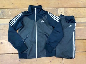 ☆adidas/アディダス ジャージセットアップ S92938 S92941 sizeS/L レディース ブラック系 スポーツ 上下 古着 used☆