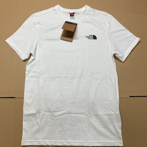 THE NORTH FACE ノースフェイス Tシャツ 未使用 Sサイズ メンズ 半袖 白 ホワイト ワンポイントロゴ