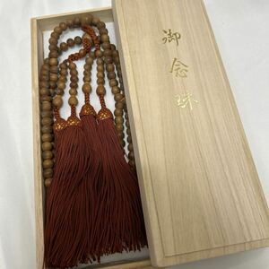 真言宗【百八連念珠】【白檀】 威儀具 仏具 法具 寺院 袈裟 僧侶 仏教美術 法衣 袈裟 扇子