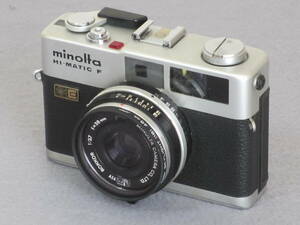 【中古】銀塩フィルムカメラ　ミノルタ MINOLTA 　ハイマチックＦ HI-MATIC F